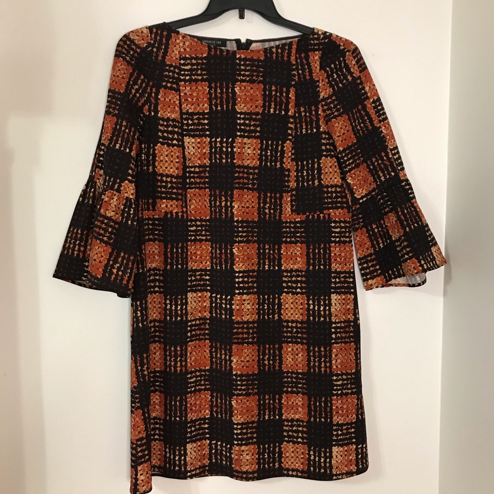 Lafayette 148 Marissa Bell Sleeve Shift Dress